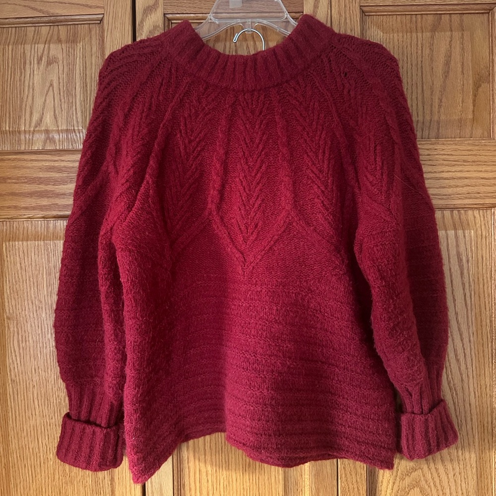 Universal Thread Sweater Crew Neck Pullover Cable Knit | Size Small